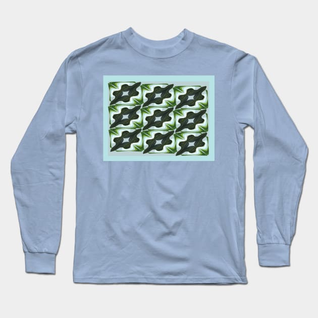 Tiles Long Sleeve T-Shirt by Almanzart